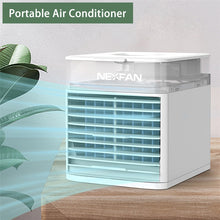 Load image into Gallery viewer, Mini Portable Air Conditioner Humidifier with UVC Sterilization Air Cooler Personal Space Air Cooling USB Rechargeable Desk Fan