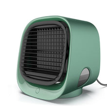 Load image into Gallery viewer, 7 Color Lights Mini Air Conditioner Device Fans USB Portable Air Cooler Humidifiers Table Fan For Home Office Refrigerating