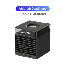 Load image into Gallery viewer, Mini Portable Air Conditioner Humidifier with UVC Sterilization Air Cooler Personal Space Air Cooling USB Rechargeable Desk Fan
